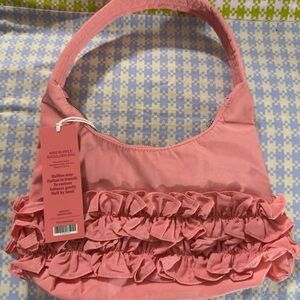 Catbird Blush Ruffle Shoulder Bag